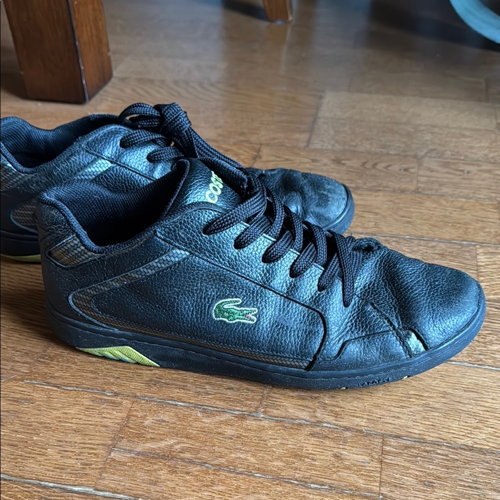 Lacoste Black Leather Sneakers